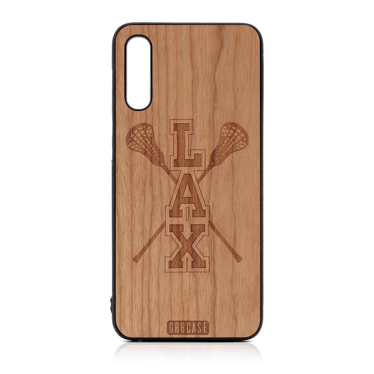 Lacrosse (LAX) Sticks Design Wood Case For Samsung Galaxy A50 by GR8CASE