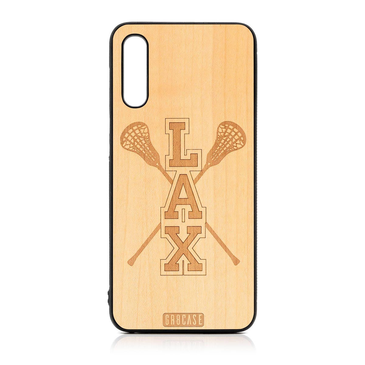 Lacrosse (LAX) Sticks Design Wood Case For Samsung Galaxy A50 by GR8CASE