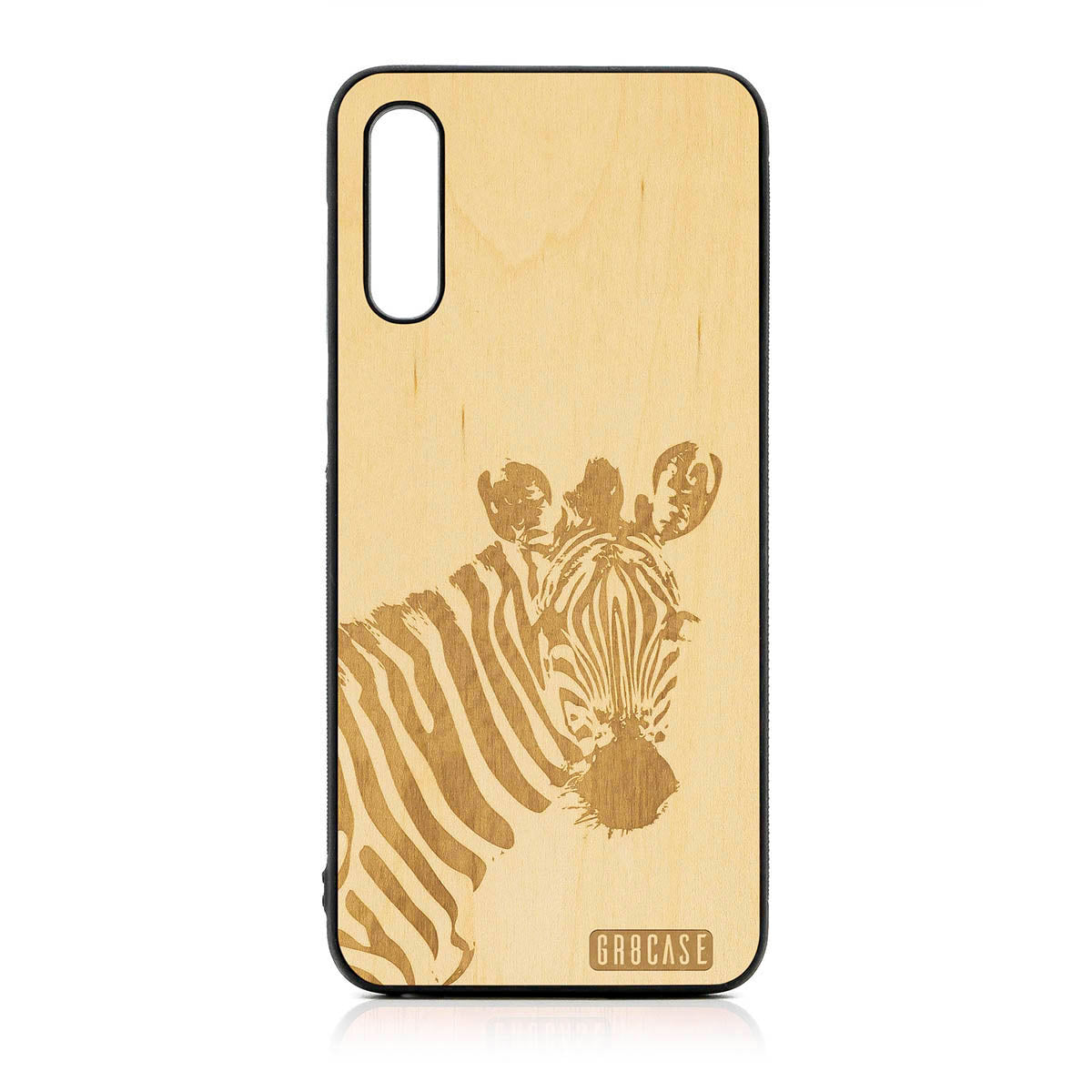 Lookout Zebra Design Wood Case For Samsung Galaxy A50