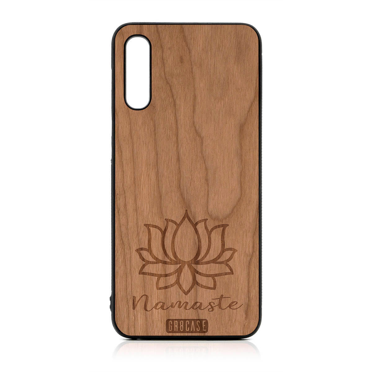 Namaste (Lotus Flower) Design Wood Case For Samsung Galaxy A50