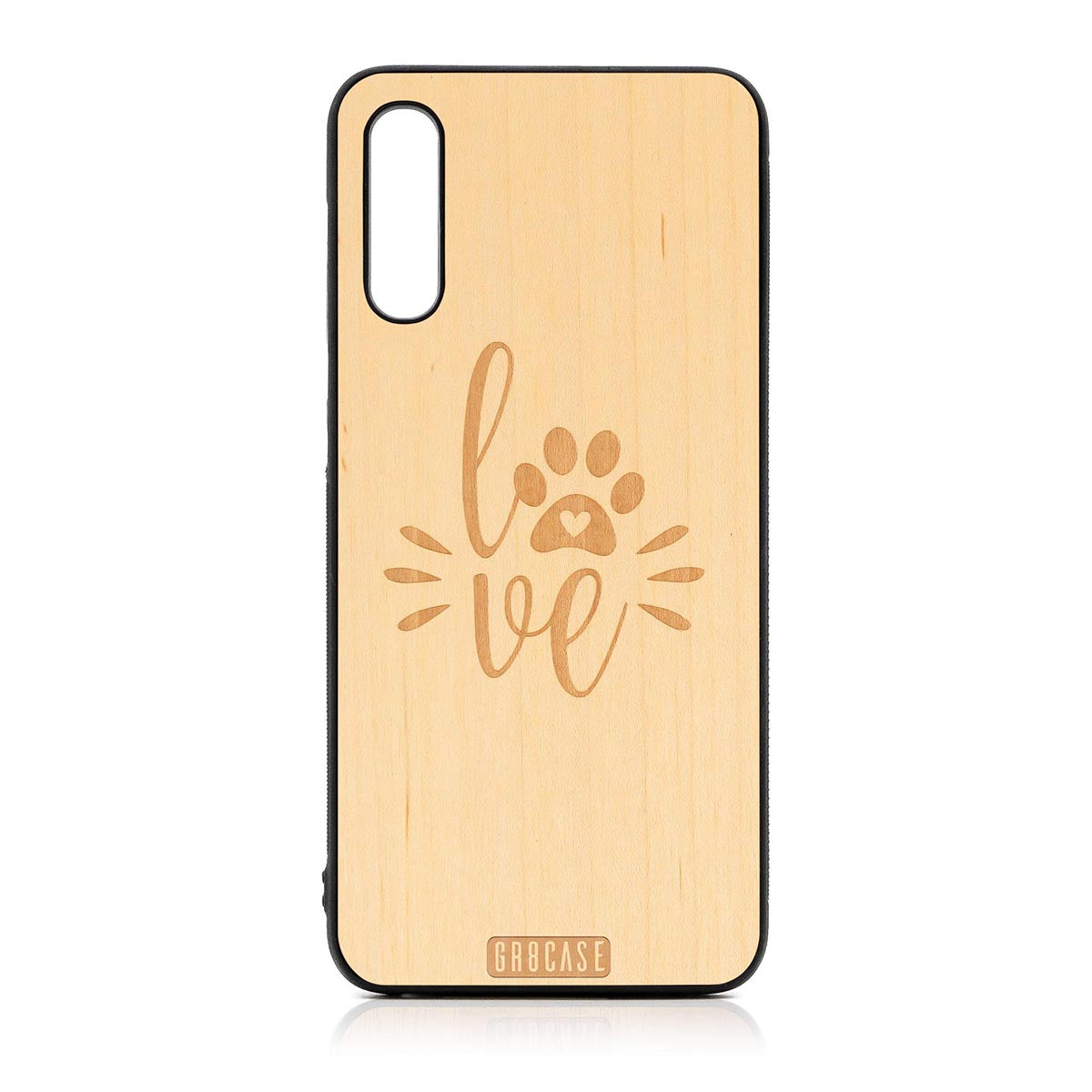 Paw Love Design Wood Case For Samsung Galaxy A50 by GR8CASE