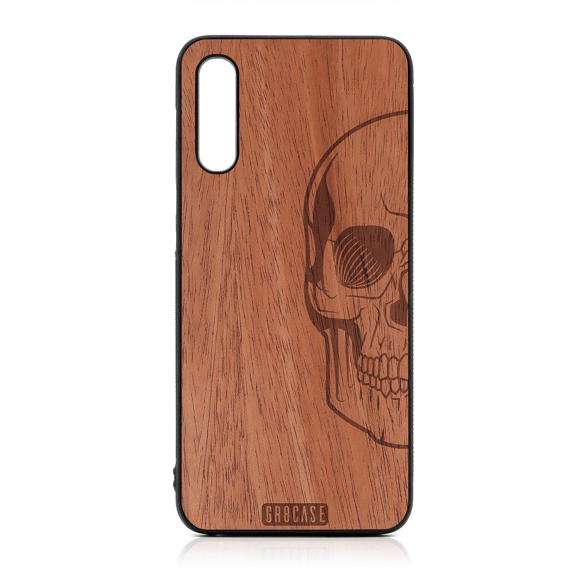 Half Skull Design Wood Case For Samsung Galaxy A50 by GR8CASE