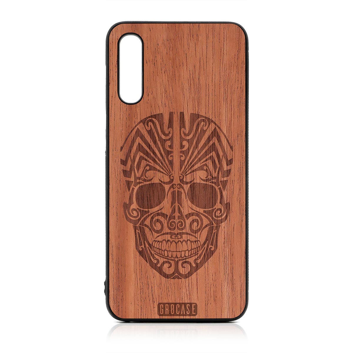 Tattoo Skull Design Wood Case For Samsung Galaxy A50