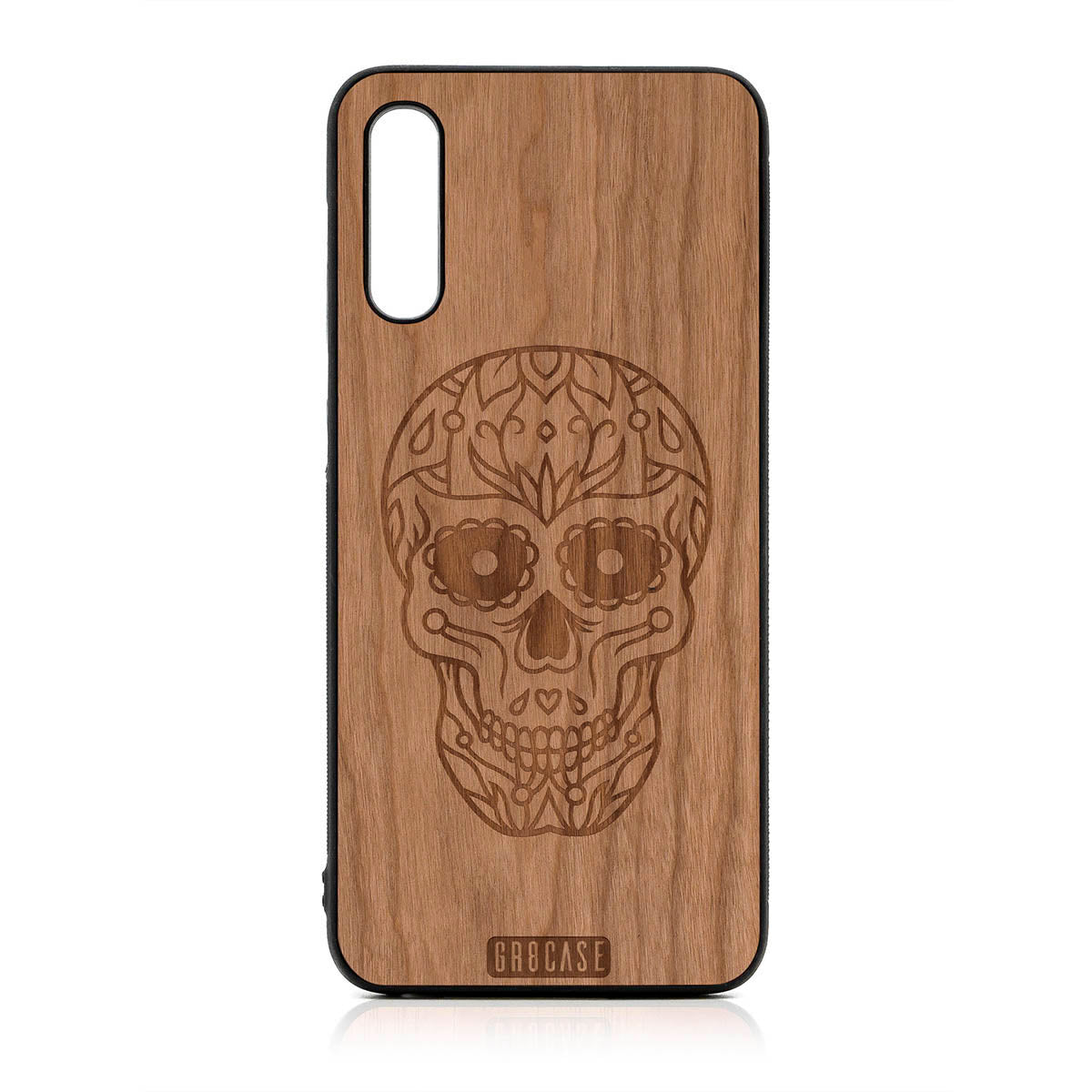 Sugar Skull Design Wood Case For Samsung Galaxy A50 by GR8CASE