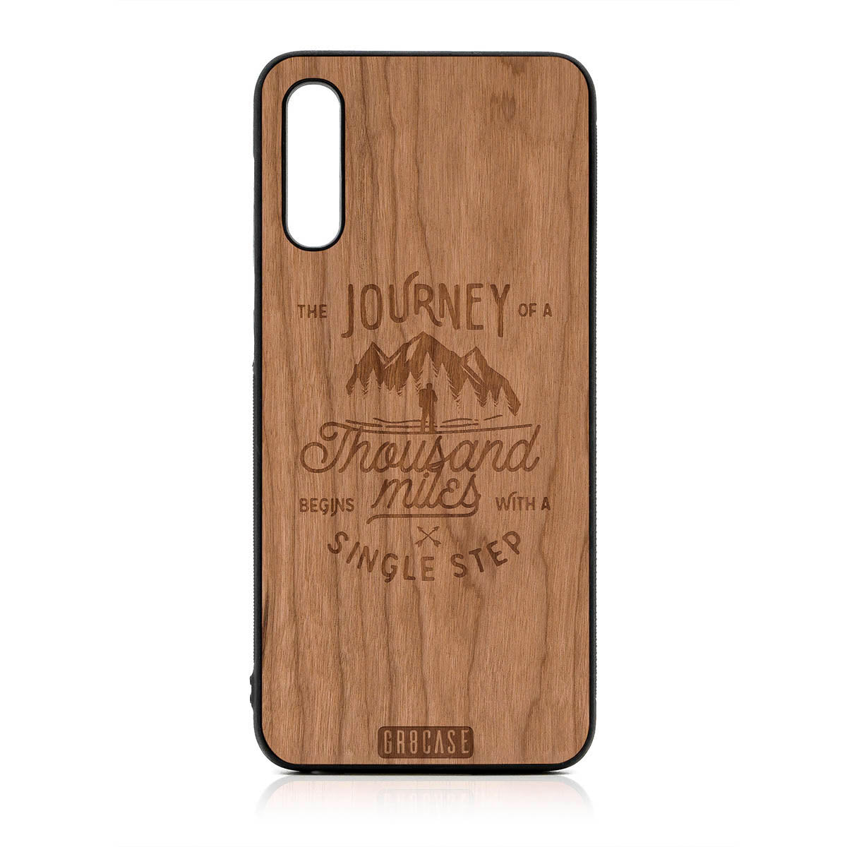 The Journey Of A Thousand Miles Begins With A Single Step Design Wood Case For Samsung Galaxy A50