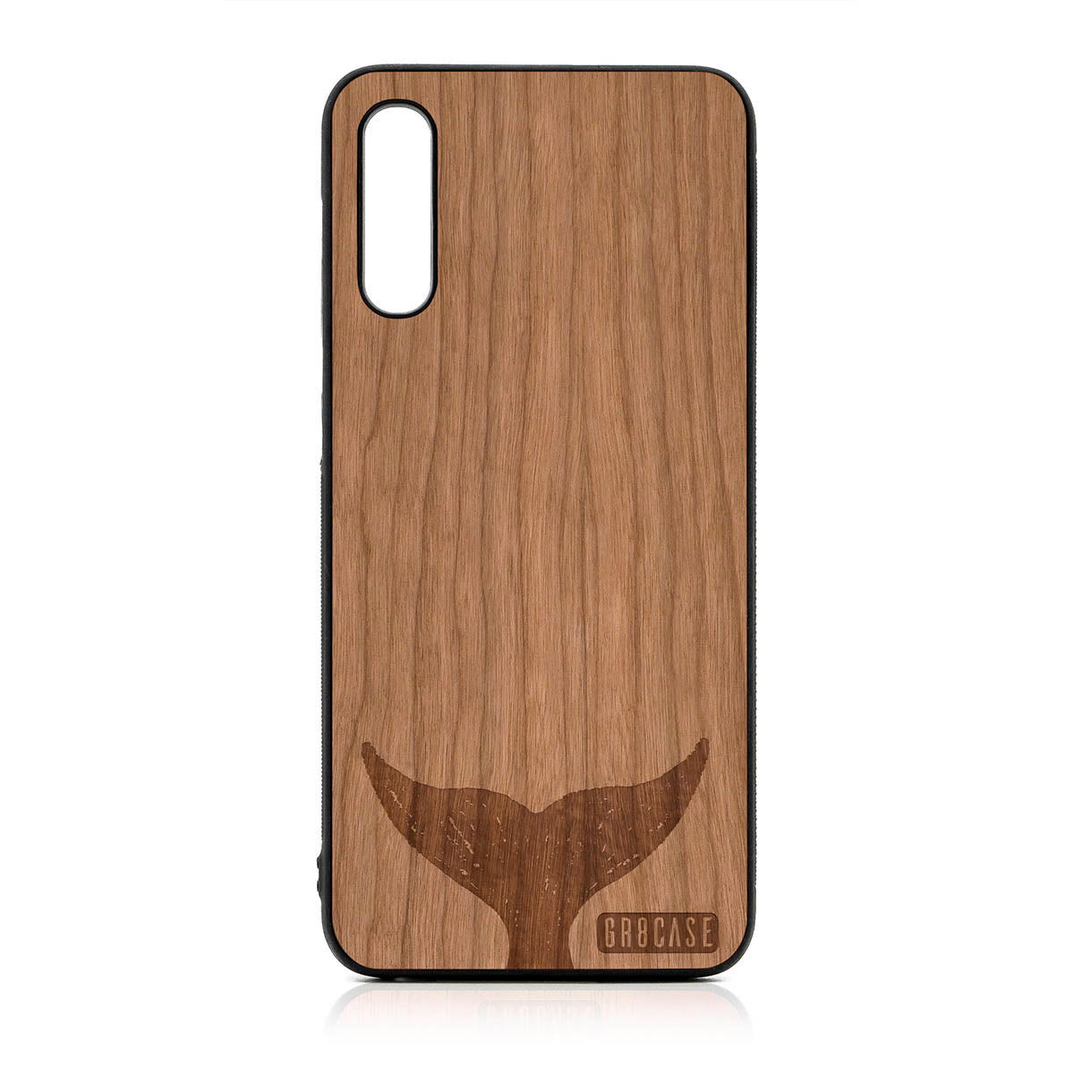 Whale Tail Design Wood Case For Samsung Galaxy A50