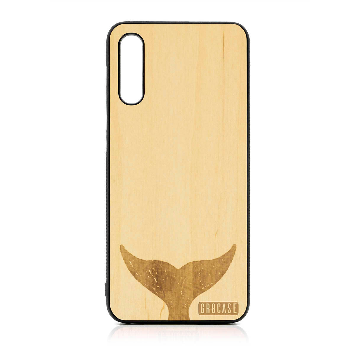 Whale Tail Design Wood Case For Samsung Galaxy A50