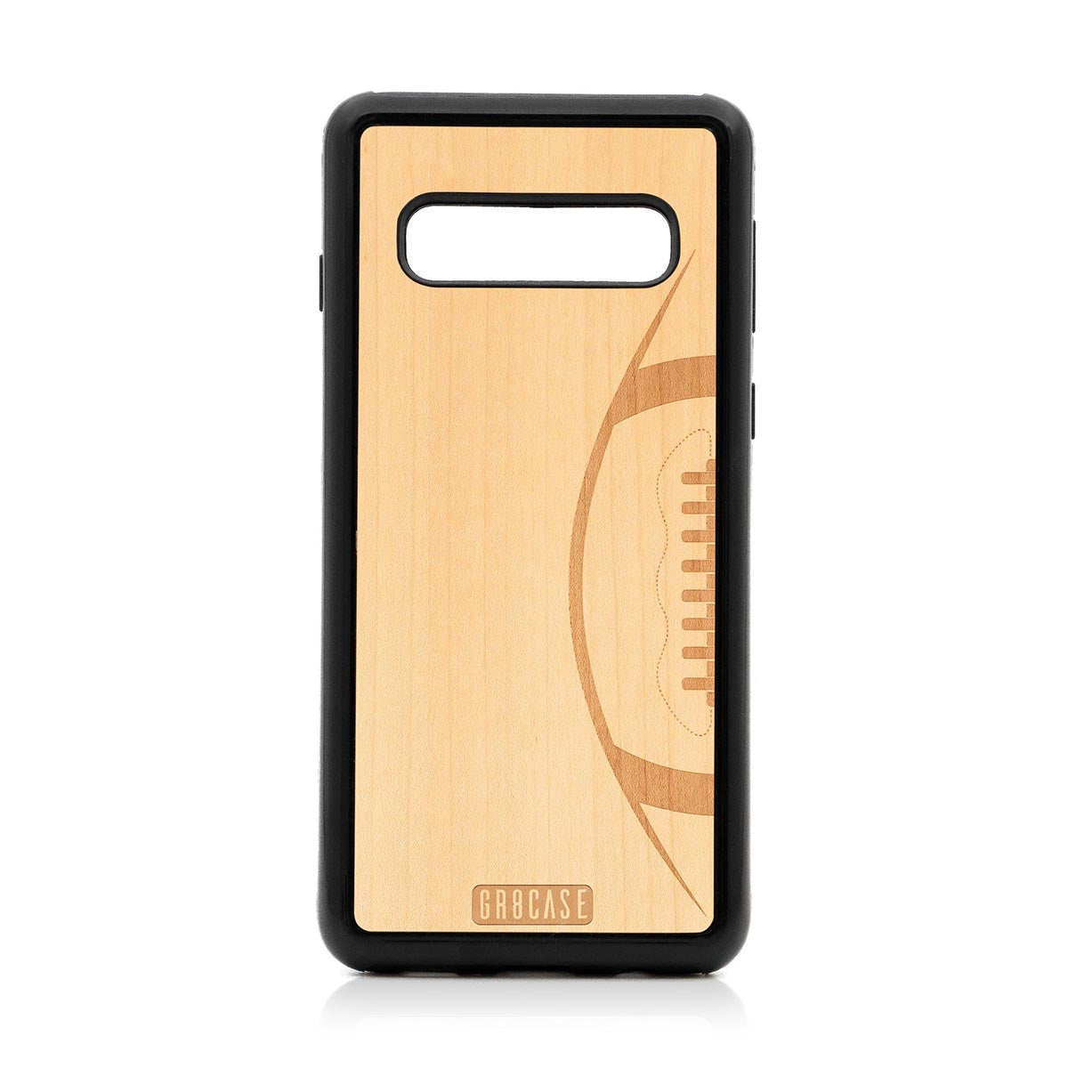 Football Design Wood Case For Samsung Galaxy S10 by GR8CASE