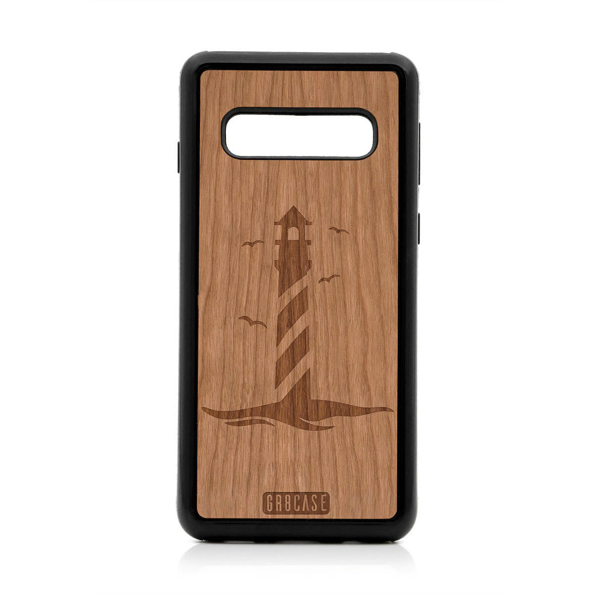 Lighthouse Design Wood Case For Samsung Galaxy S10