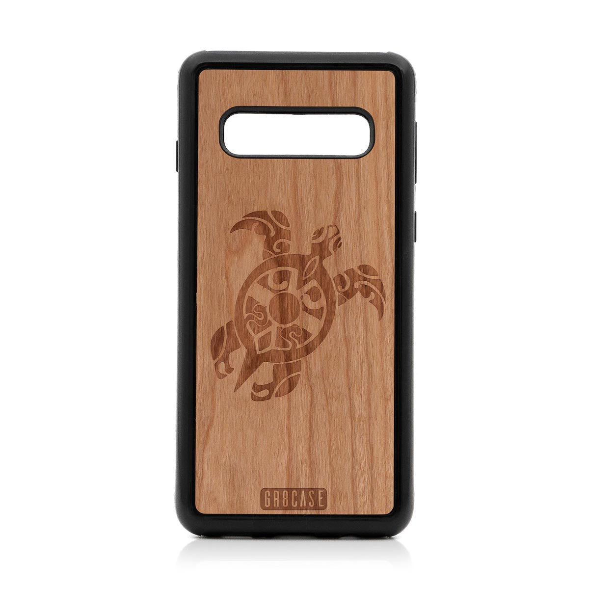 Turtle Design Wood Case For Samsung Galaxy S10