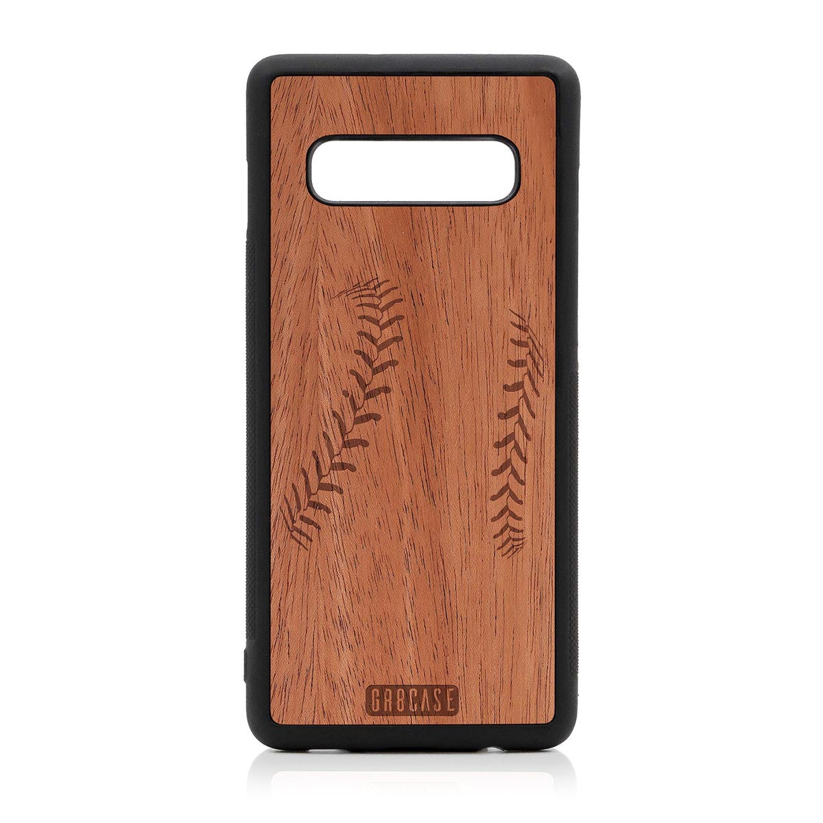 Baseball Stitches Design Wood Case For Samsung Galaxy S10Plus by GR8CASE