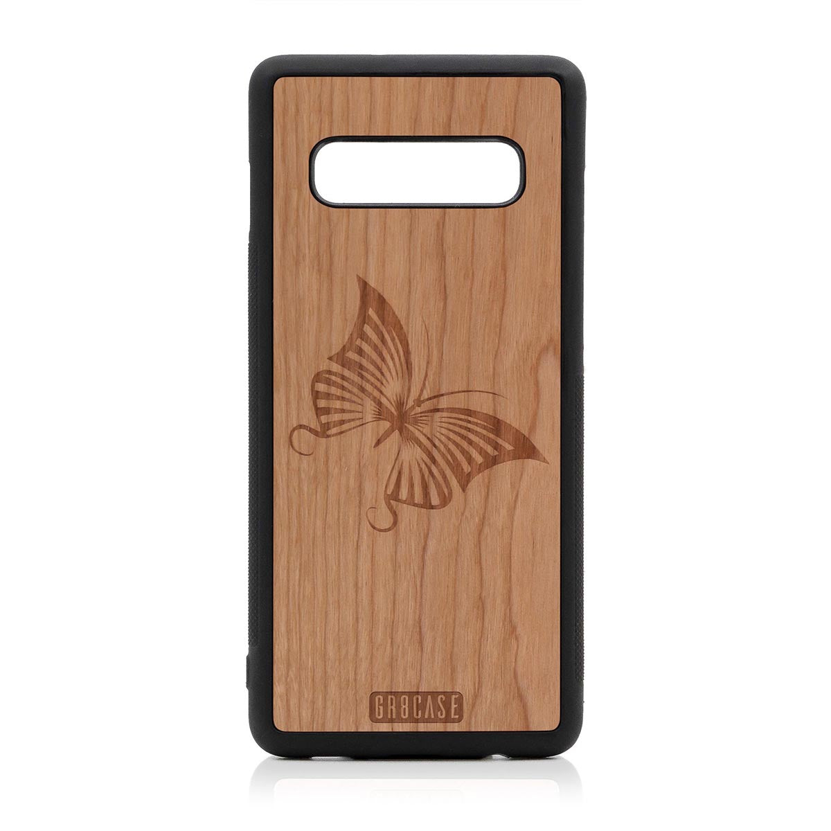 Butterfly Design Wood Case Samsung Galaxy S10 Plus by GR8CASE