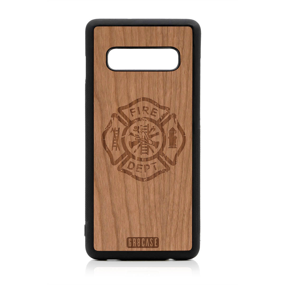 Fire Department Design Wood Case Samsung Galaxy S10 Plus by GR8CASE