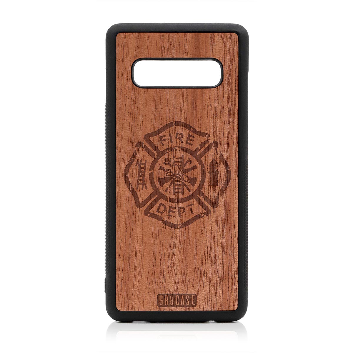 Fire Department Design Wood Case Samsung Galaxy S10 Plus by GR8CASE
