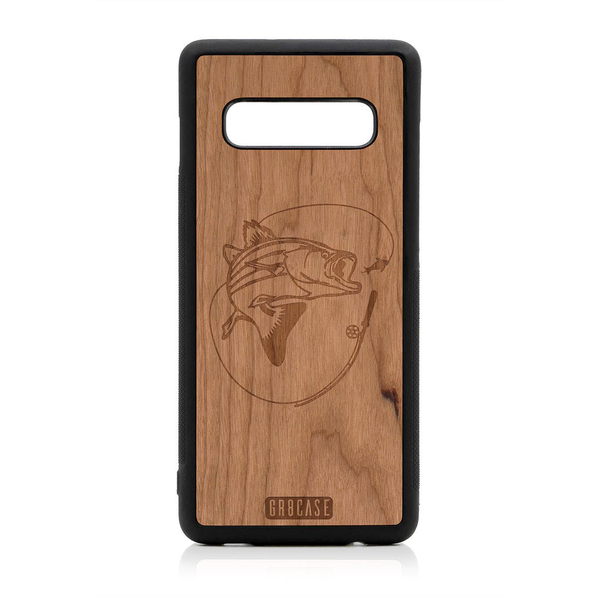 Fish and Reel Design Wood Case For Samsung Galaxy S10 Plus by GR8CASE