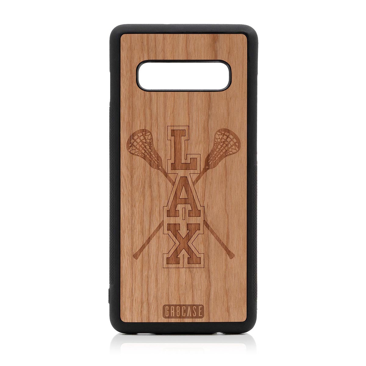 Lacrosse (LAX) Sticks Design Wood Case Samsung Galaxy S10 Plus by GR8CASE