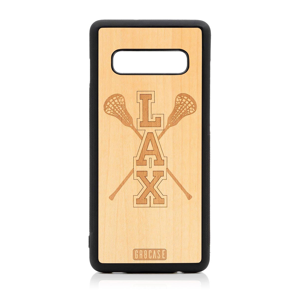 Lacrosse (LAX) Sticks Design Wood Case Samsung Galaxy S10 Plus by GR8CASE