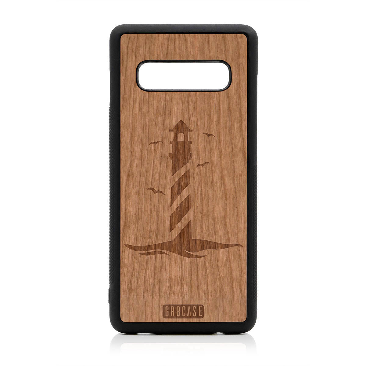 Lighthouse Design Wood Case For Samsung Galaxy S10 Plus