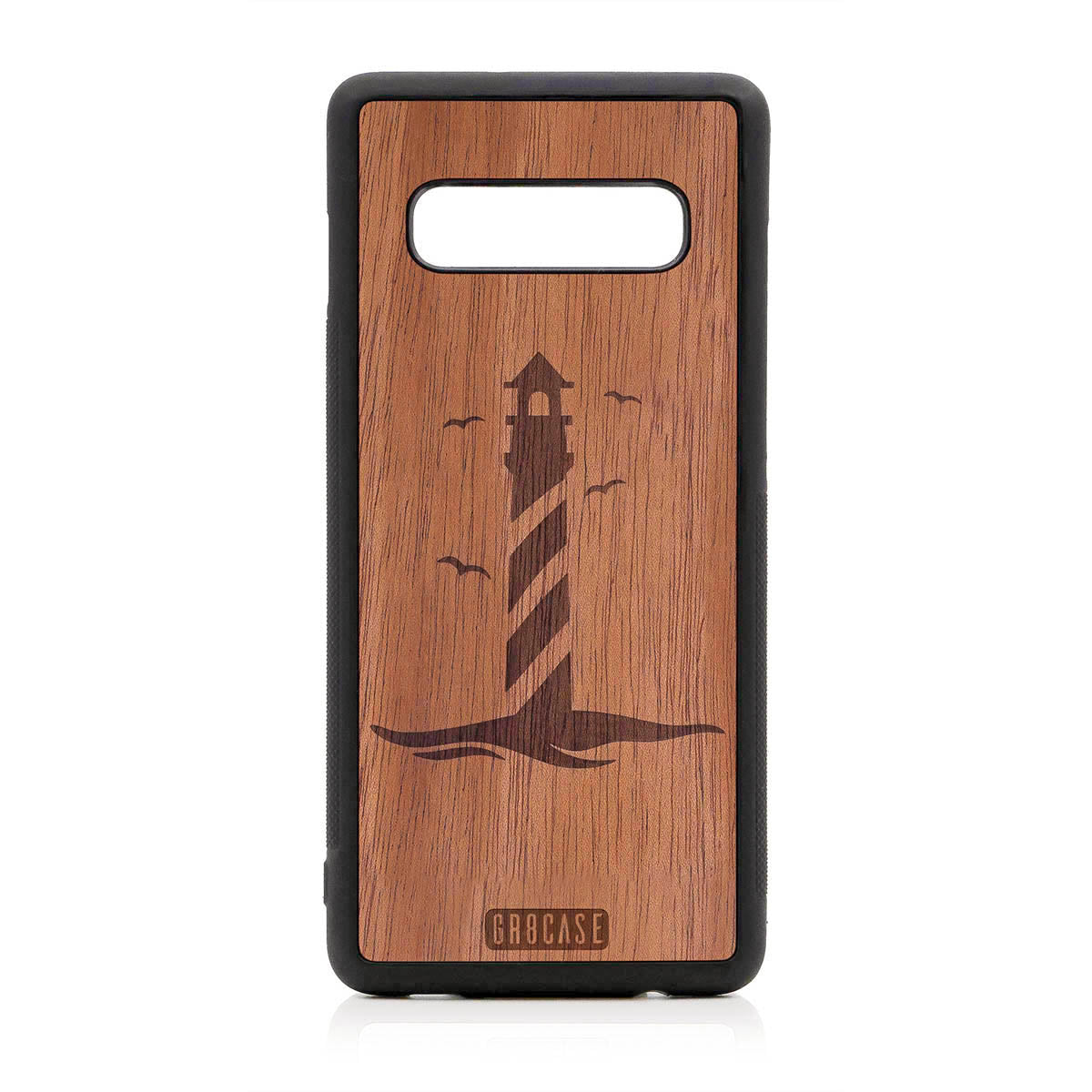 Lighthouse Design Wood Case For Samsung Galaxy S10 Plus