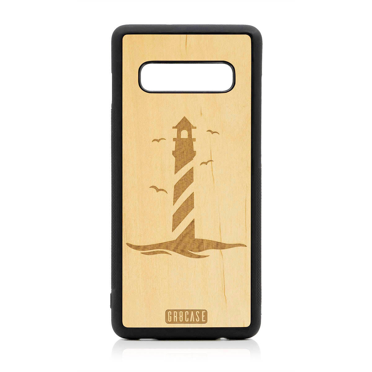 Lighthouse Design Wood Case For Samsung Galaxy S10 Plus