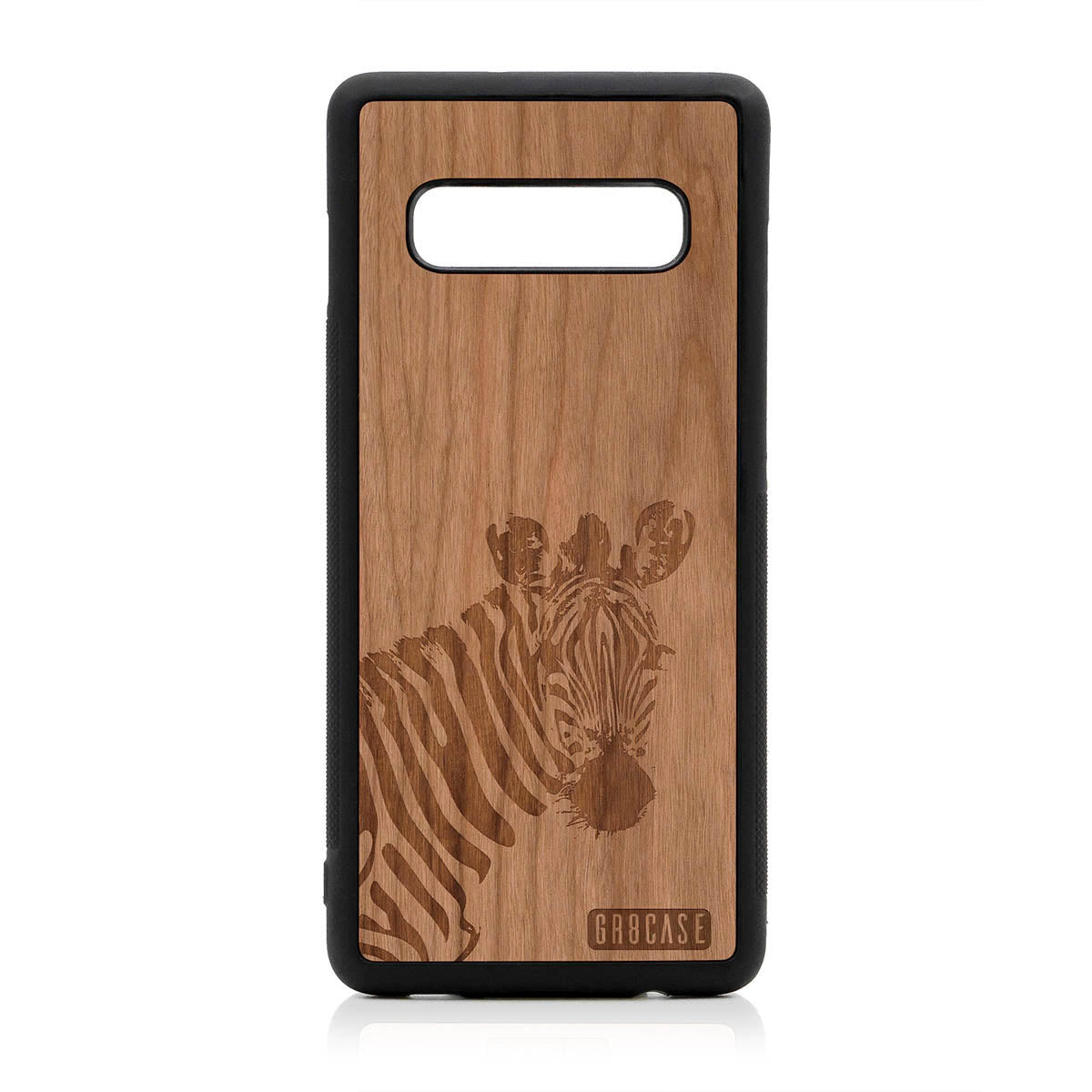 Lookout Zebra Design Wood Case For Samsung Galaxy S10 Plus