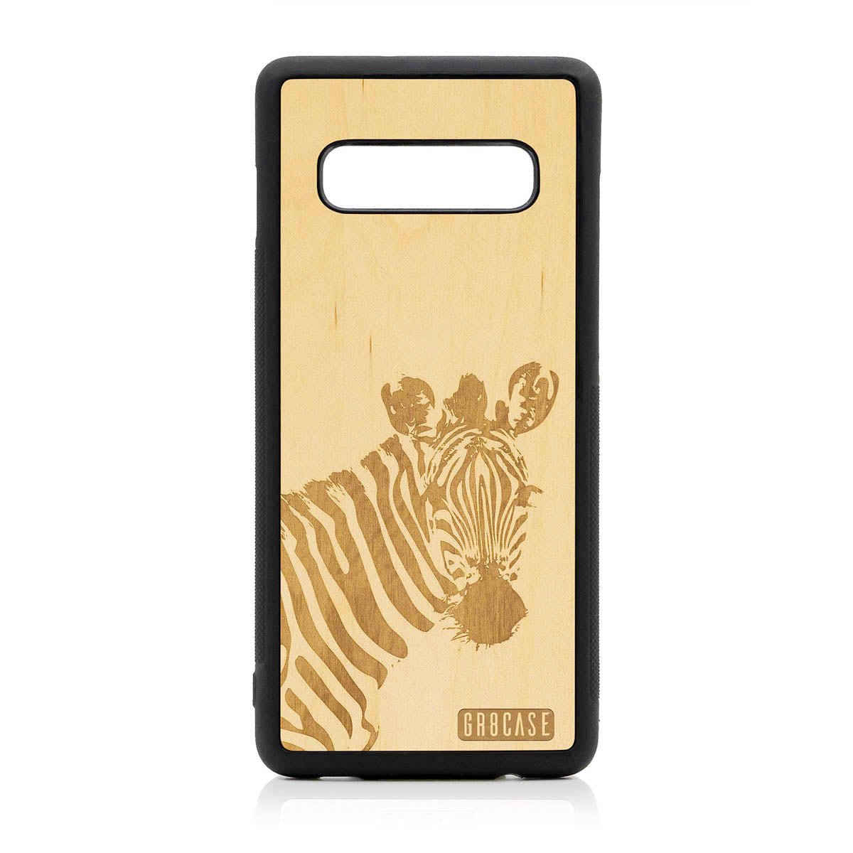 Lookout Zebra Design Wood Case For Samsung Galaxy S10 Plus