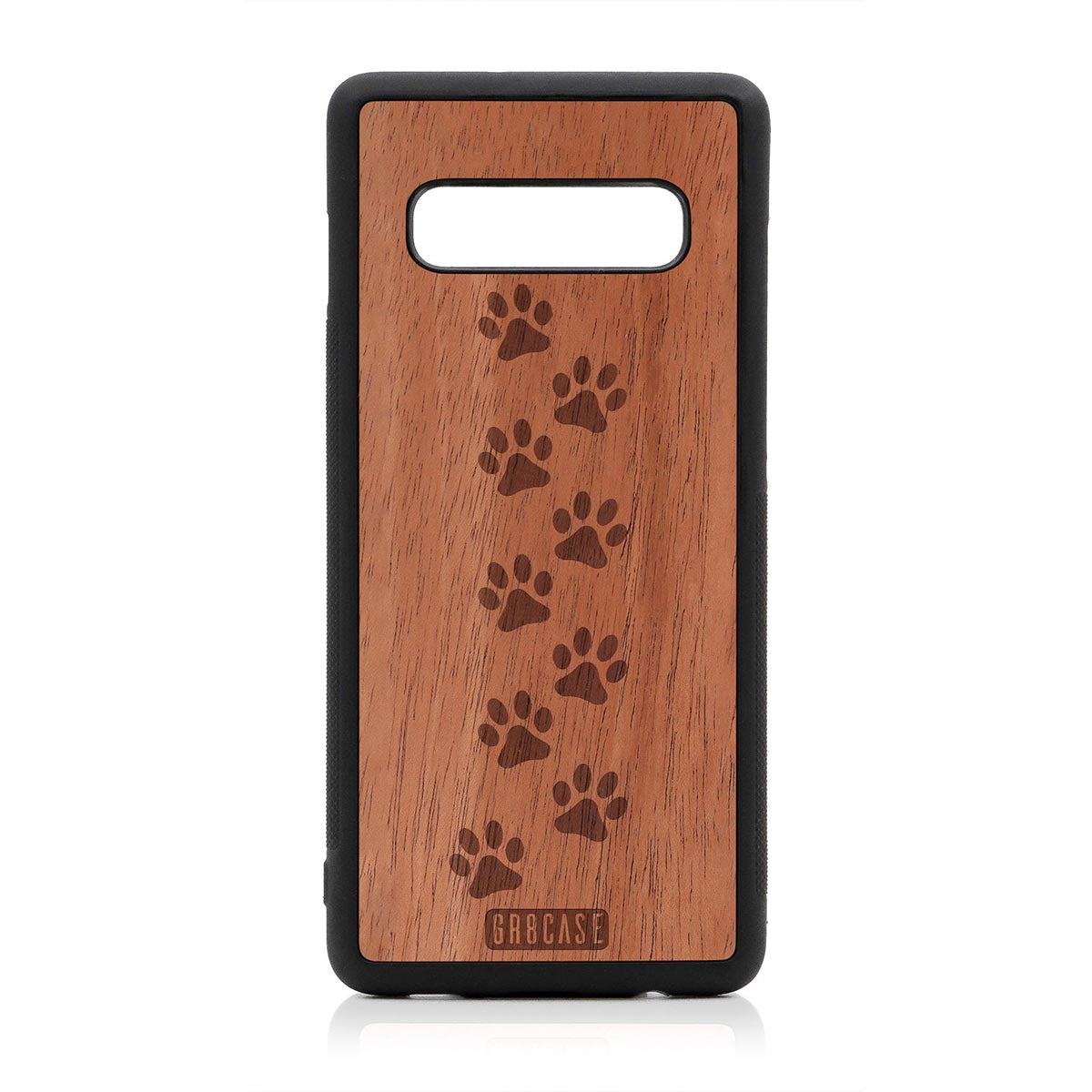 Paw Prints Design Wood Case Samsung Galaxy S10 Plus by GR8CASE