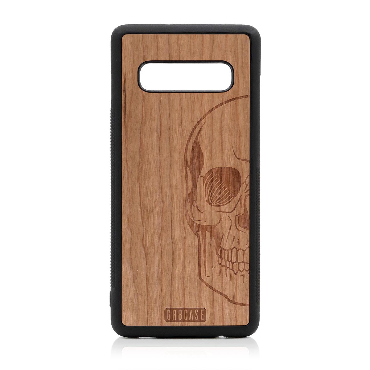 Half Skull Design Wood Case Samsung Galaxy S10 Plus by GR8CASE
