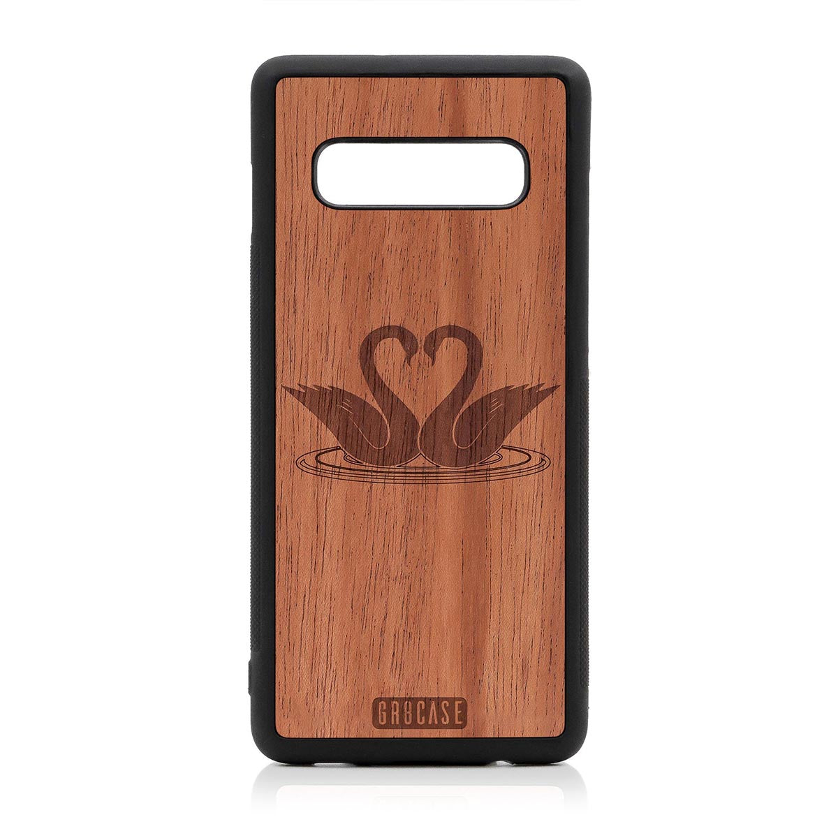 Swans Design Wood Case Samsung Galaxy S10 Plus