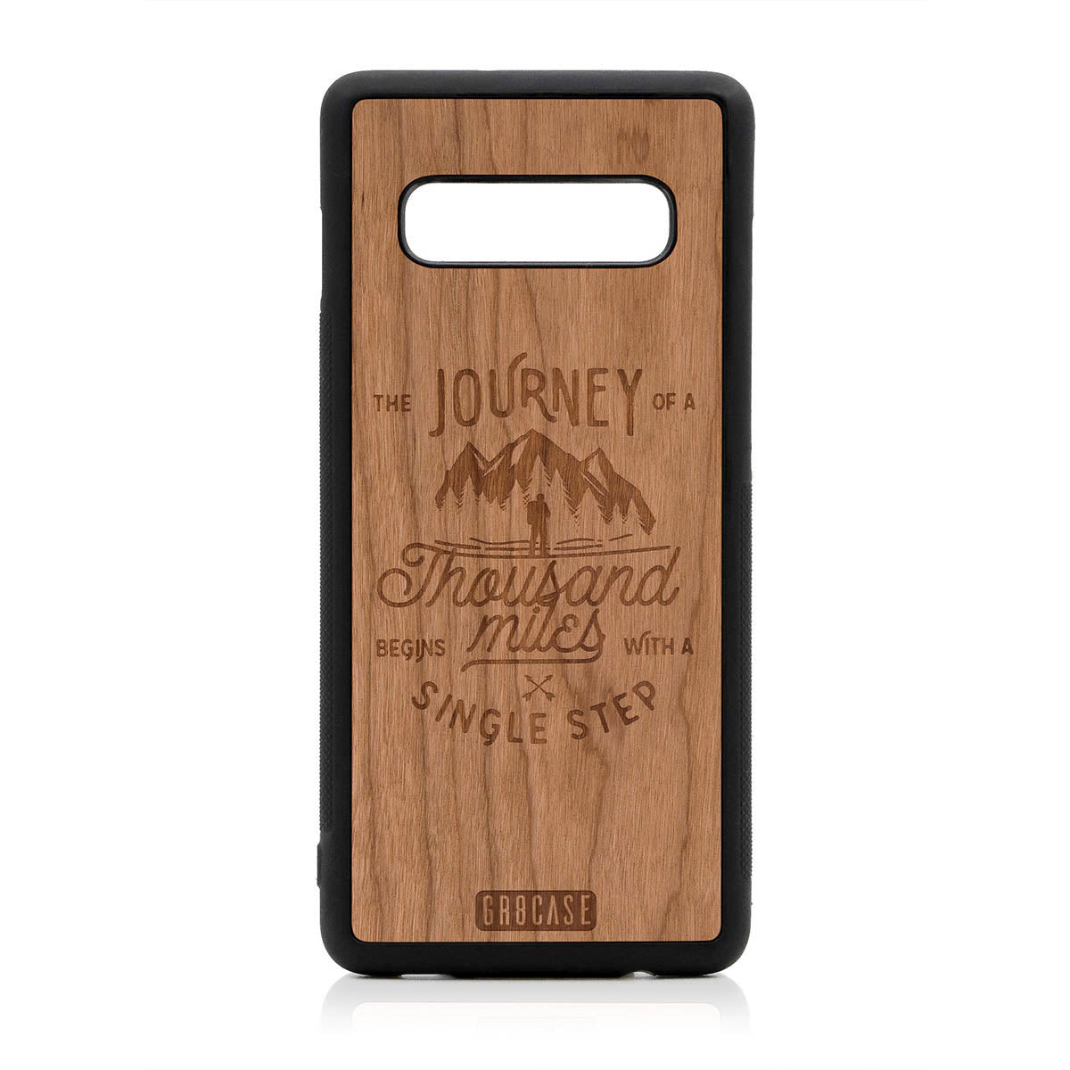 The Journey Of A Thousand Miles Begins With A Single Step Design Wood Case For Samsung Galaxy S10 Plus