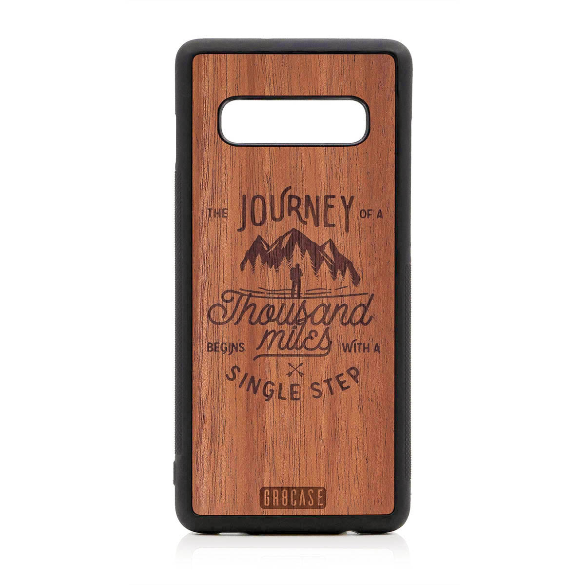 The Journey Of A Thousand Miles Begins With A Single Step Design Wood Case For Samsung Galaxy S10 Plus