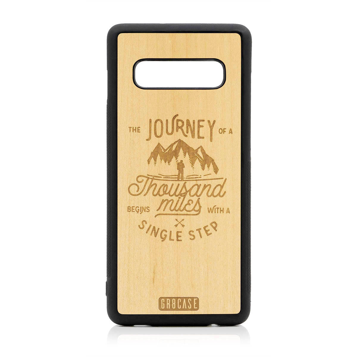 The Journey Of A Thousand Miles Begins With A Single Step Design Wood Case For Samsung Galaxy S10 Plus