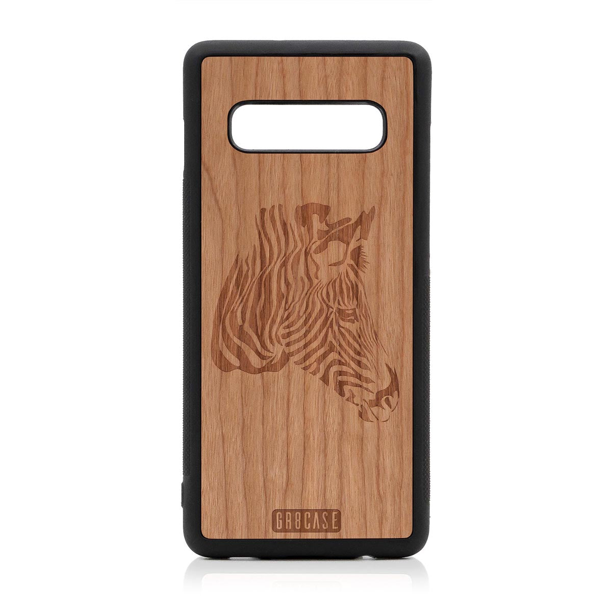 Zebra Design Wood Case For Samsung Galaxy S10 Plus
