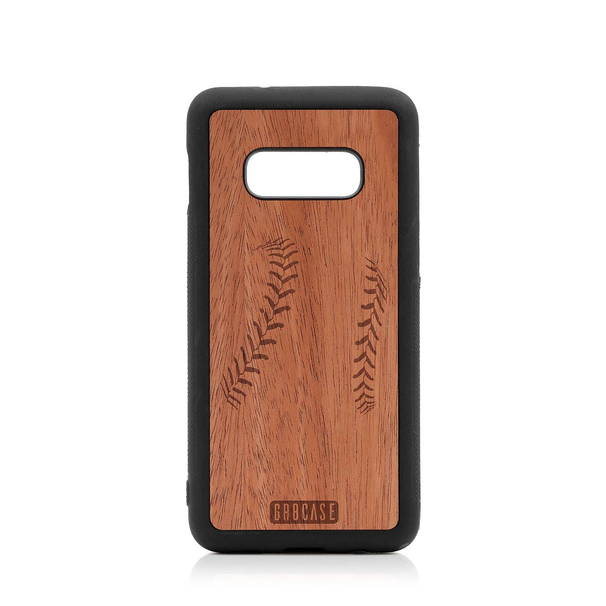 Baseball Stitches Design Wood Case For Samsung Galaxy S10E by GR8CASE