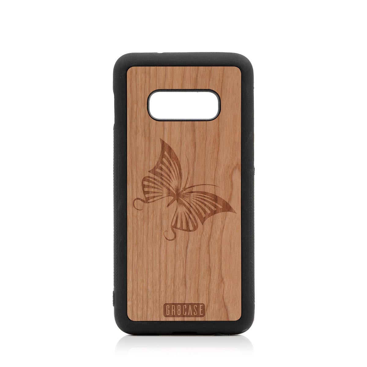 Butterfly Design Wood Case Samsung Galaxy S10E by GR8CASE