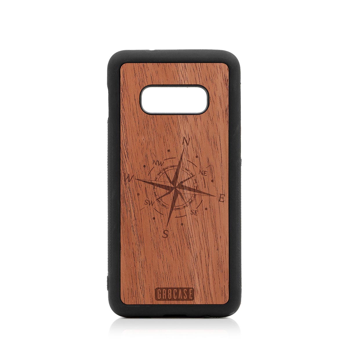 Compass Design Wood Case Samsung Galaxy S10E by GR8CASE