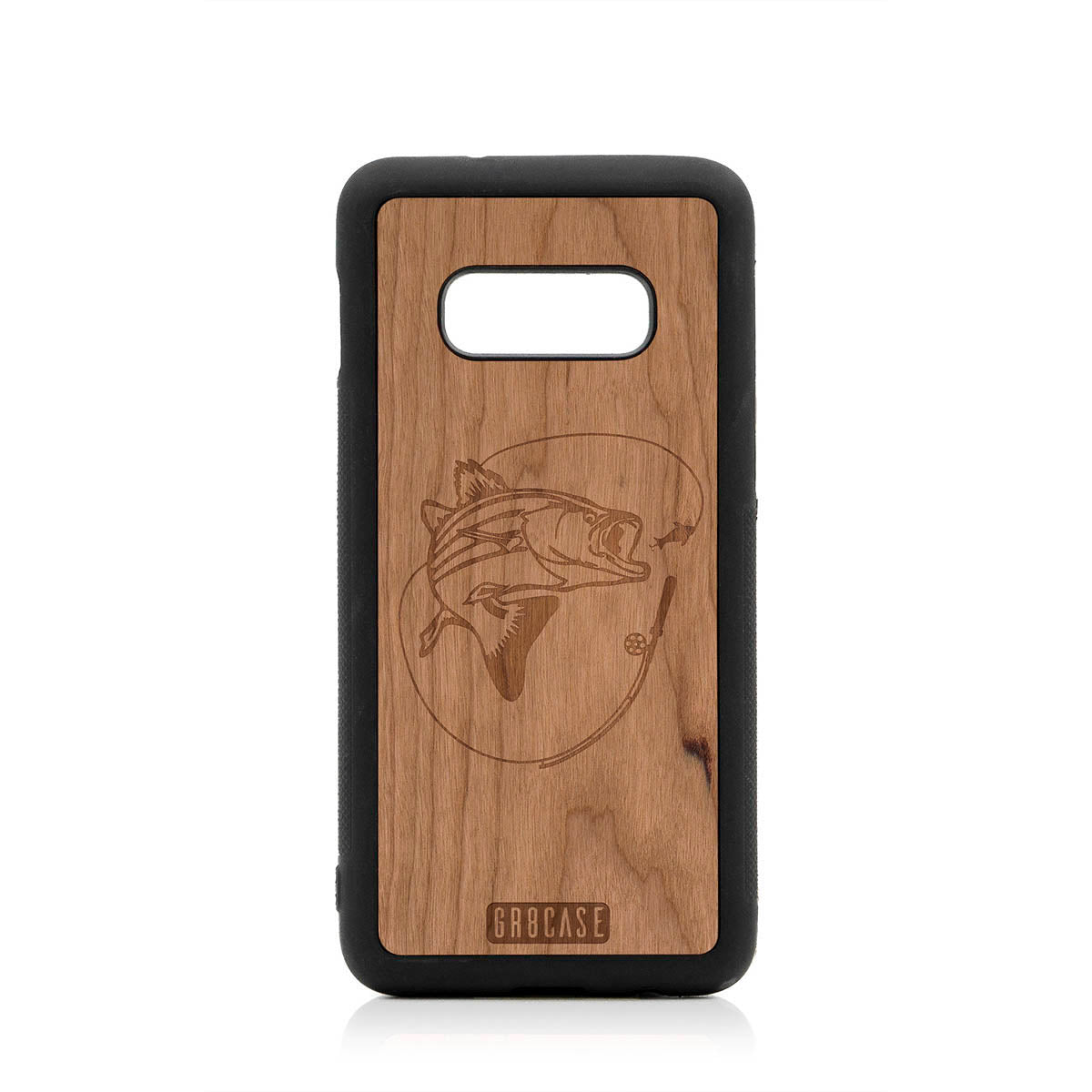 Fish and Reel Design Wood Case For Samsung Galaxy S10E by GR8CASE