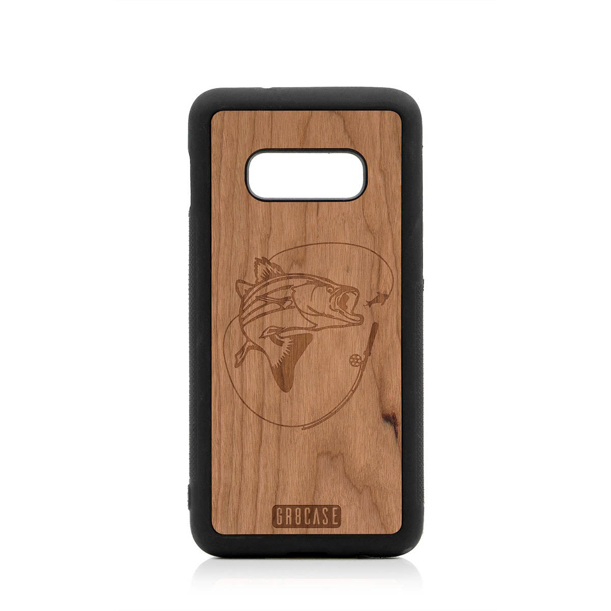 Fish and Reel Design Wood Case For Samsung Galaxy S10E by GR8CASE