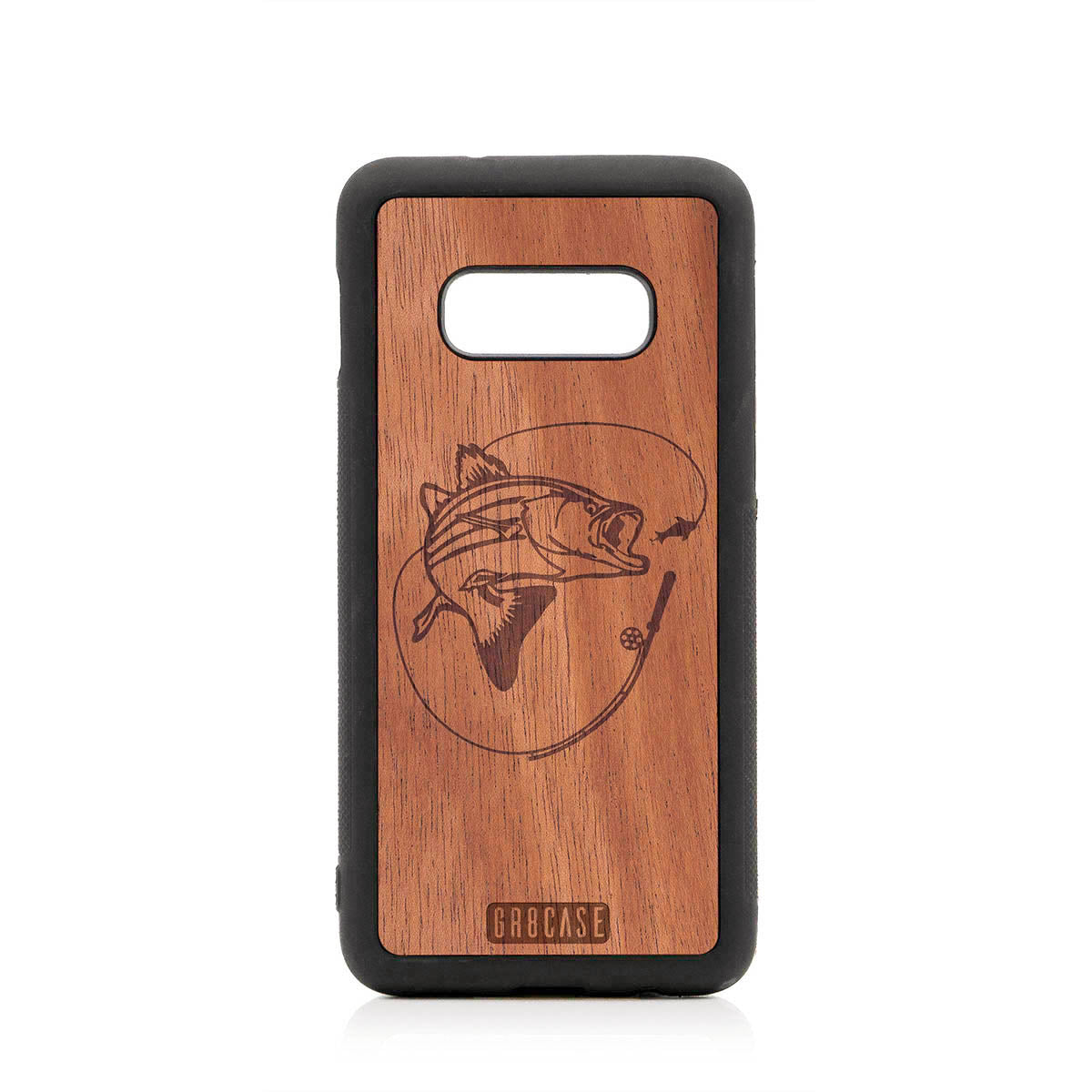 Fish and Reel Design Wood Case For Samsung Galaxy S10E by GR8CASE