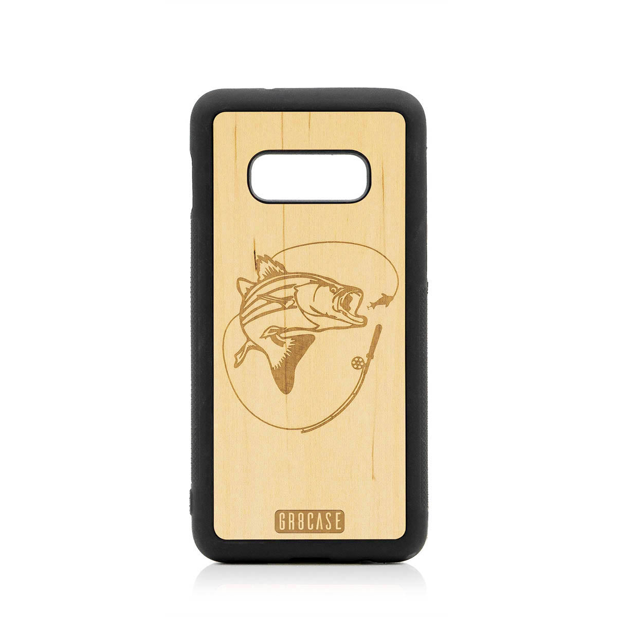 Fish and Reel Design Wood Case For Samsung Galaxy S10E by GR8CASE