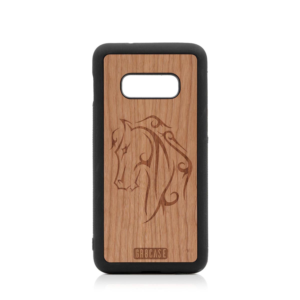 Horse Tattoo Design Wood Case Samsung Galaxy S10E by GR8CASE