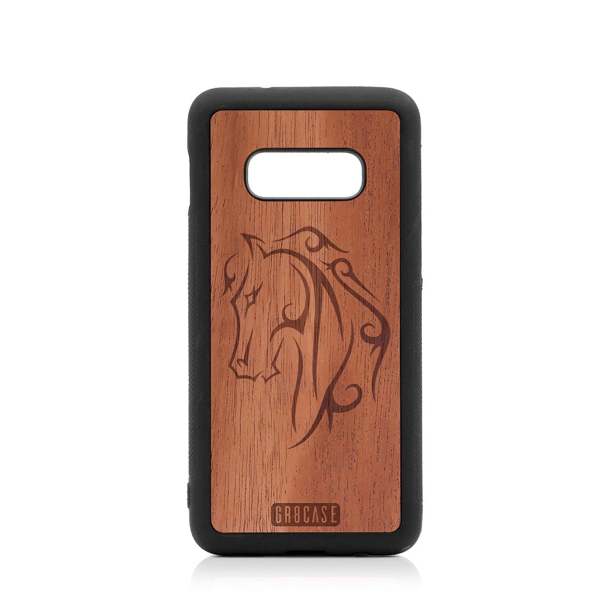 Horse Tattoo Design Wood Case Samsung Galaxy S10E by GR8CASE