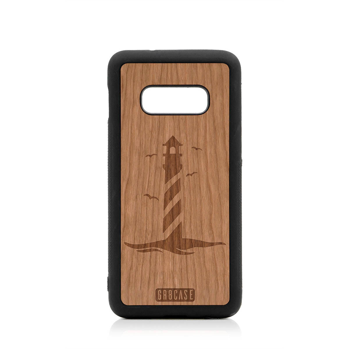Lighthouse Design Wood Case For Samsung Galaxy S10E