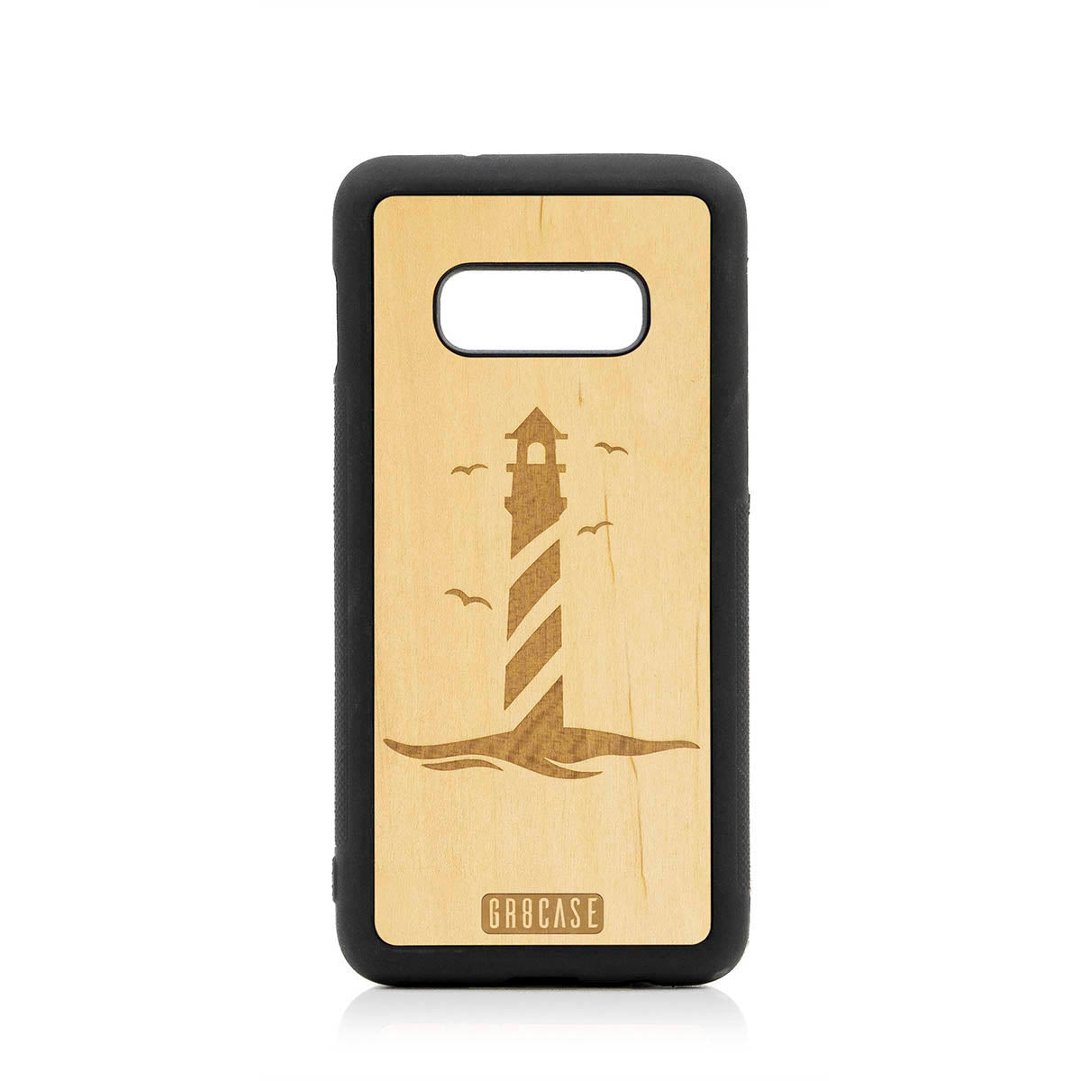 Lighthouse Design Wood Case For Samsung Galaxy S10E