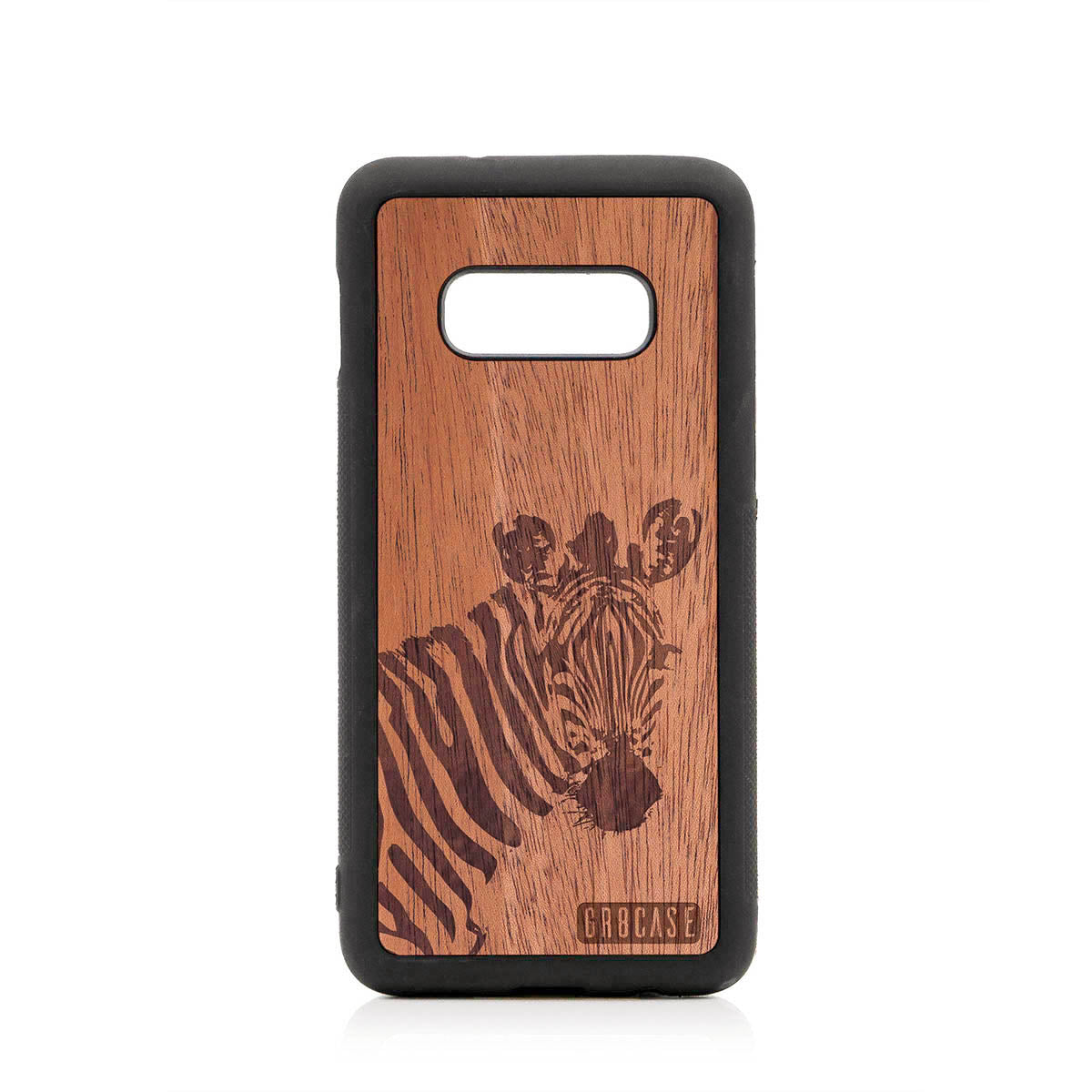 Lookout Zebra Design Wood Case For Samsung Galaxy S10E