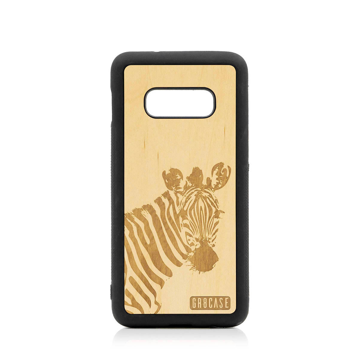Lookout Zebra Design Wood Case For Samsung Galaxy S10E