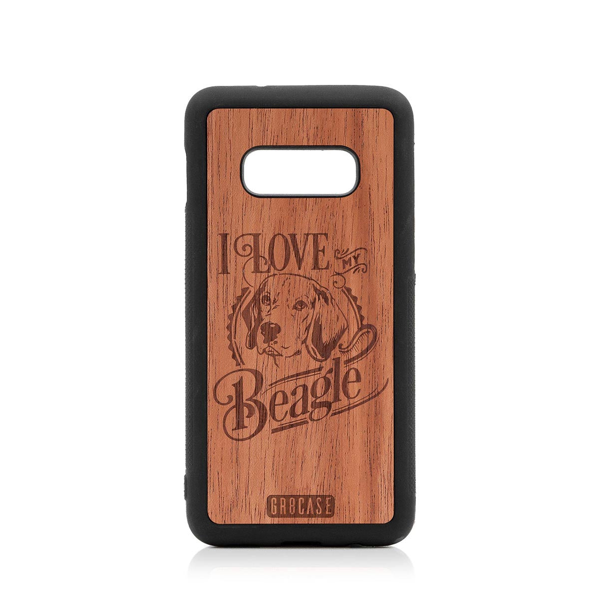 I Love My Beagle Design Wood Case Samsung Galaxy S10E by GR8CASE
