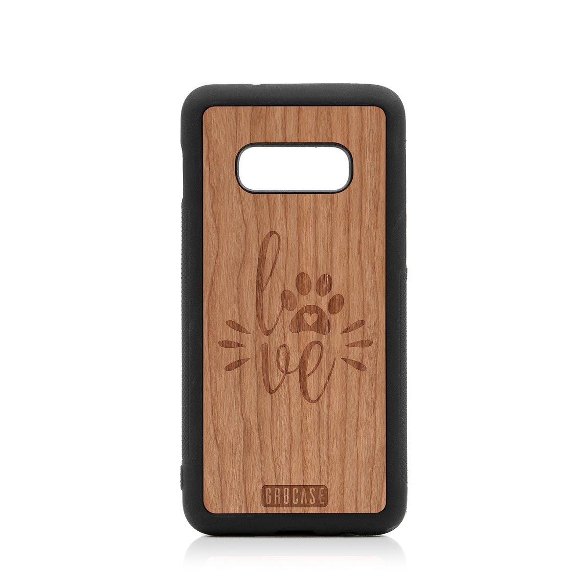 Paw Love Design Wood Case Samsung Galaxy S10E by GR8CASE