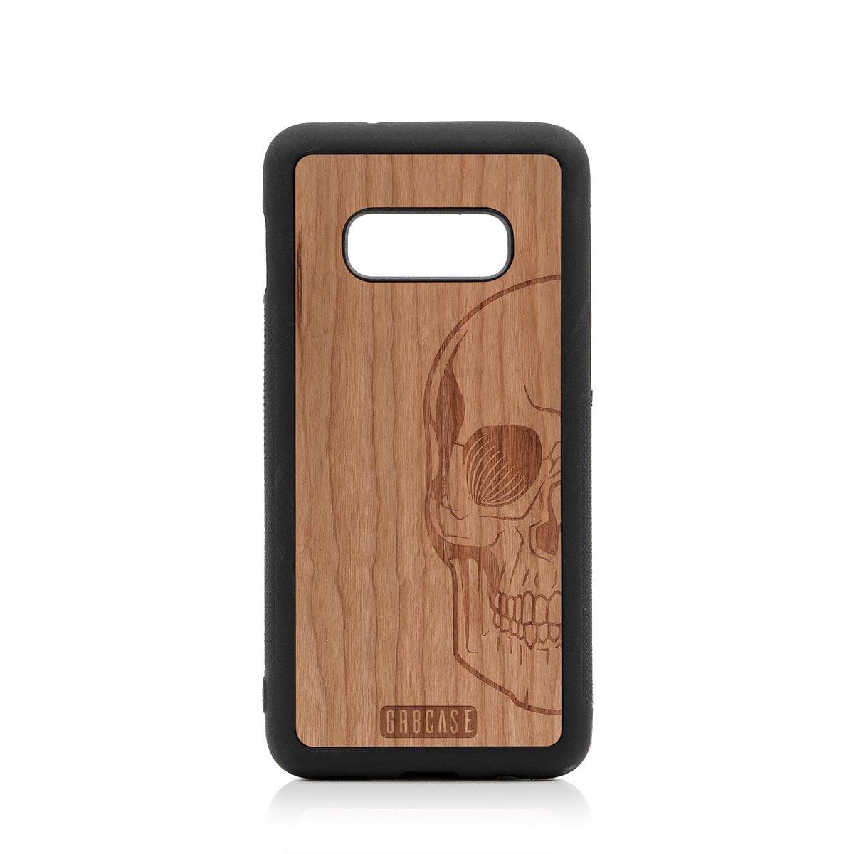 Half Skull Design Wood Case Samsung Galaxy S10E by GR8CASE
