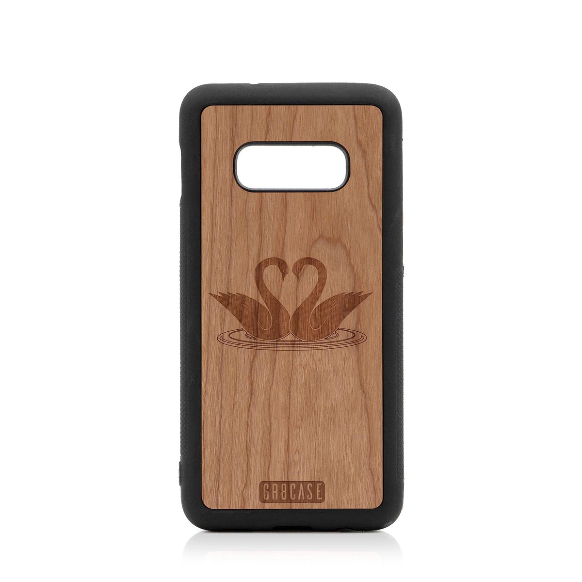 Swans Design Wood Case Samsung Galaxy S10E